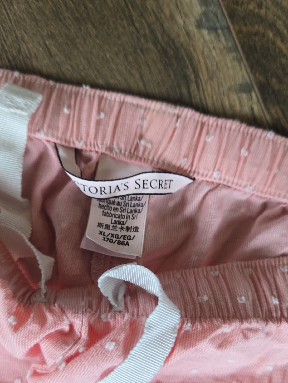 Victoria's Secret Polka Dot Jogger Style Pajama Pants - Set Of 3 - Picture 5 of 6